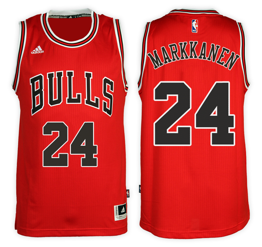 Men's Lauri Markkanen NBA Swingman Road Red Jersey