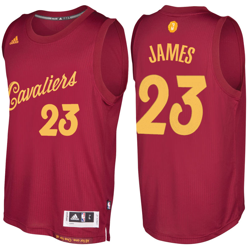 Men's  LeBron James Cleveland Cavaliers Burgundy Jersey