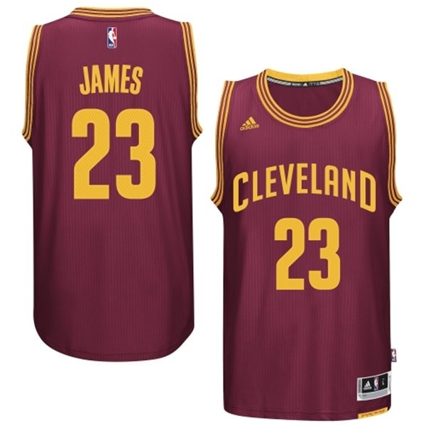 Men's  Cleveland #23 LeBron James 2014-15 New Garnet Jersey