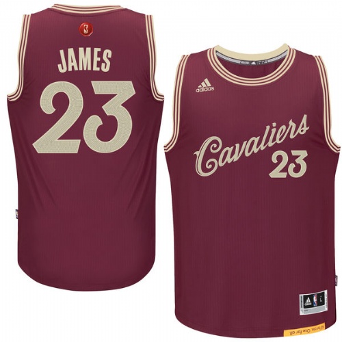 Men's  LeBron James Cavaliers 2015 Christmas Day Burgundy Jersey