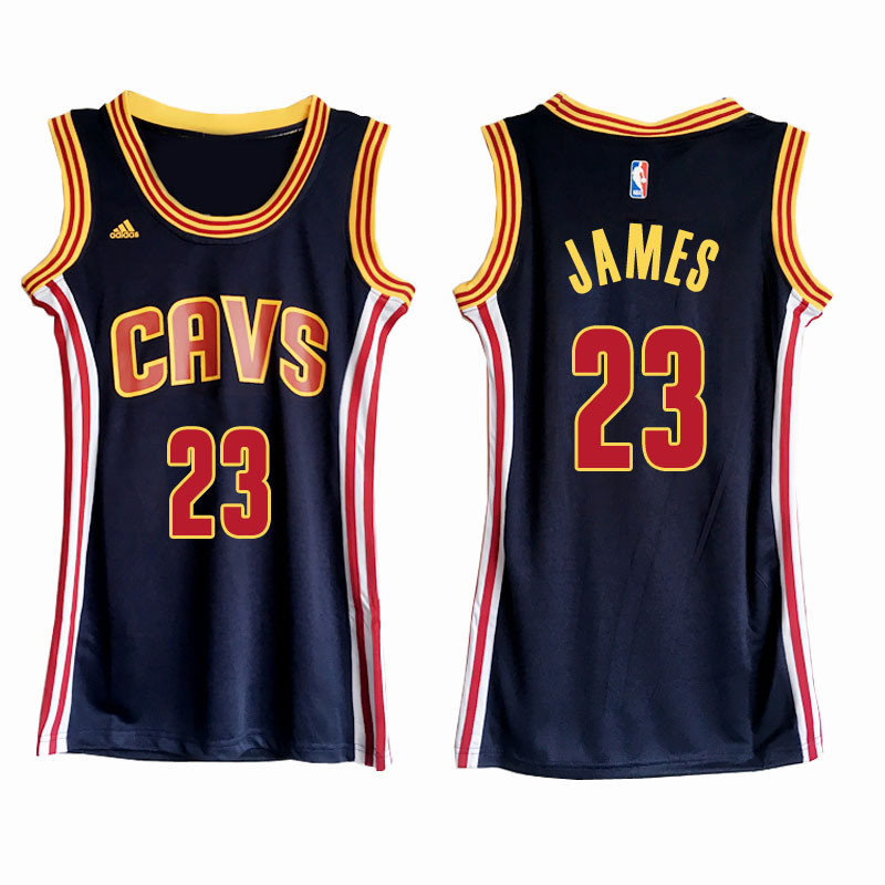 Women's LeBron James NBA Navy Jersey