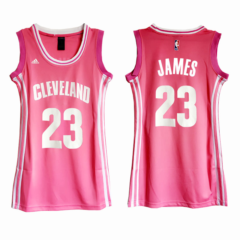 Women's LeBron James NBA Pink Jersey