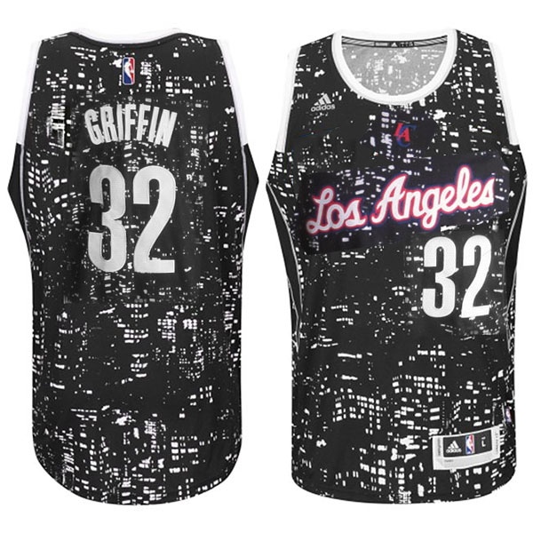 Men's  Los Angeles Clippers #32 Blake Griffin City Lights Jersey Black