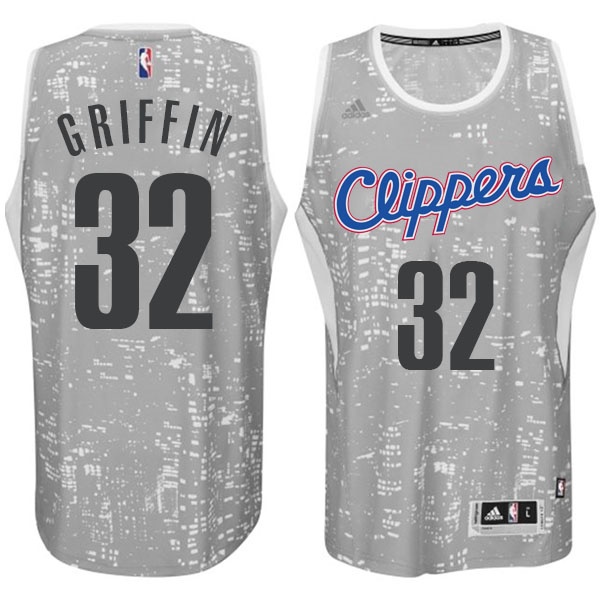 Men's  Los Angeles Clippers #32 Blake Griffin City Lights Jersey Grey