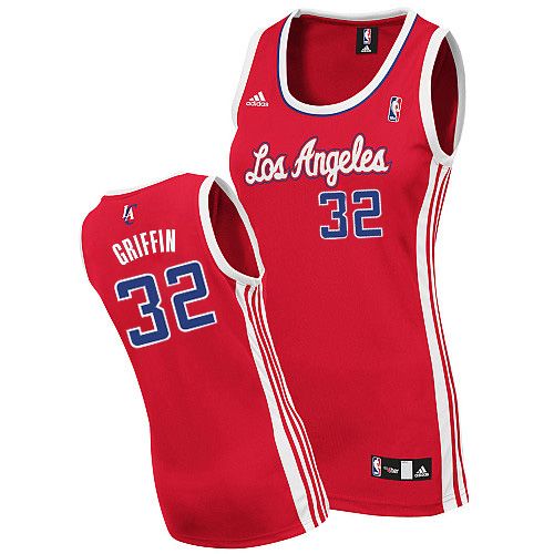 Los Angeles Clippers #32 Blake Griffin Women Red Jersey