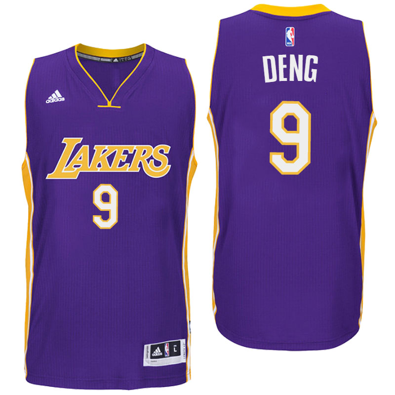 Men's  Los Angeles Lakers# 9 Luol Deng 2016-17 Purple Jersey