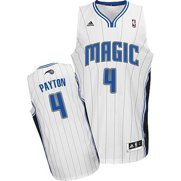 Men's  Orlando Magic #4 Elfrid Payton Home White Jersey