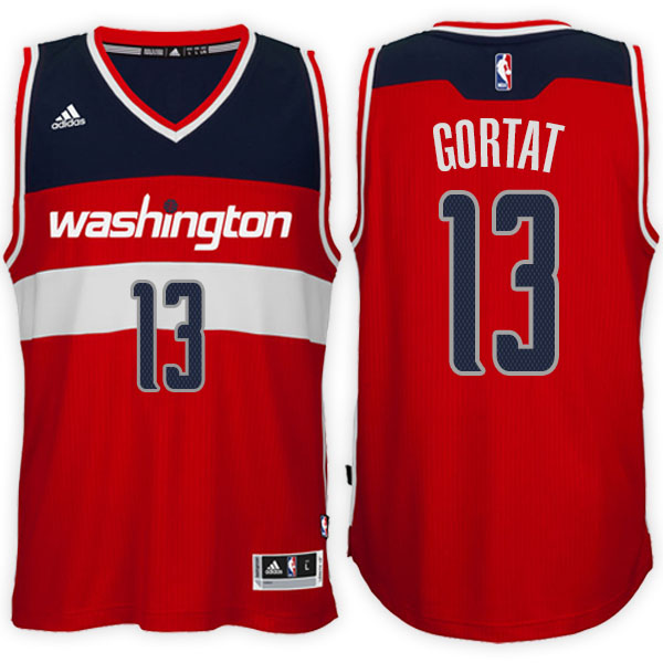 Men's  Marcin Gortat Washington Wizards Adidas Swingman Alternate Red Jersey