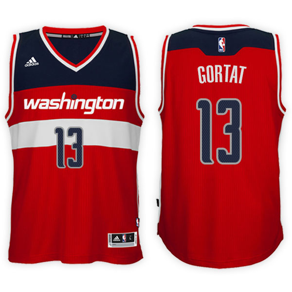 Men's  Marcin Gortat Washington Wizards Alternate Adidas Swingman Red Jersey