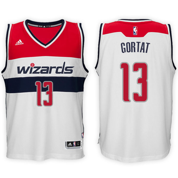 Men's  Marcin Gortat Washington Wizards Alternate Adidas Swingman White Jersey