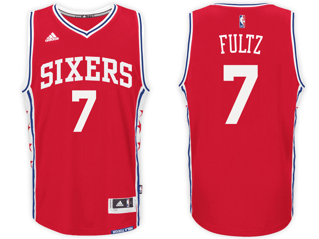 Men's Markelle Fultz NBA Swingman Road Red Jersey