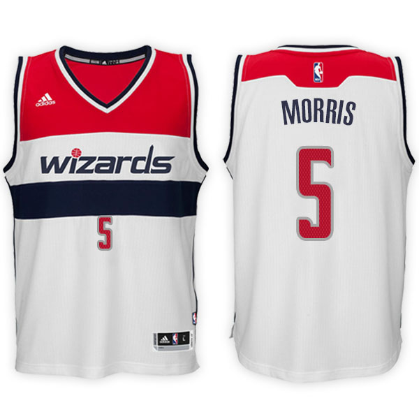 Men's  Markieff Morris Washington Wizards Alternate Adidas Swingman White Jersey