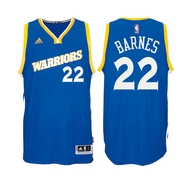 Men's Matt Barnes Stretch Crossover Road Swingman Royal Jersey