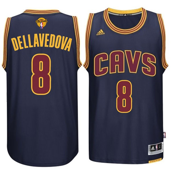 Men's  Matthew Dellavedova Cavs 2015 Finals Navy Blue Jersey