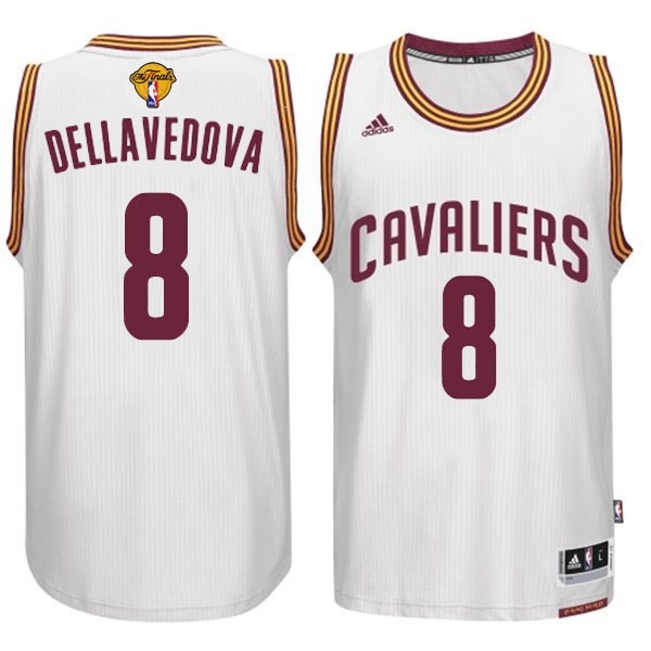 Men's  Matthew Dellavedova Cavaliers 2015 Finals White Jersey