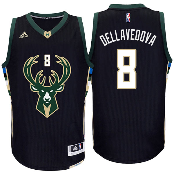 Men's  Matthew Dellavedova Milwaukee Bucks Adidas Swingman Climacool Black Jersey