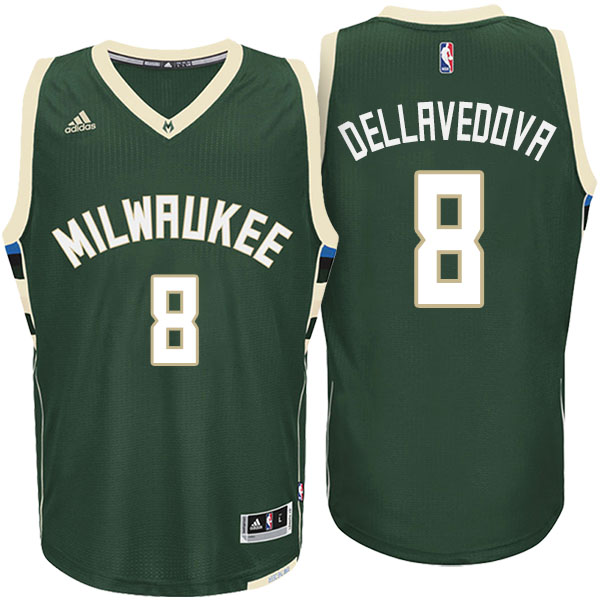 Men's  Matthew Dellavedova Milwaukee Bucks Adidas Swingman Climacool Green Jersey