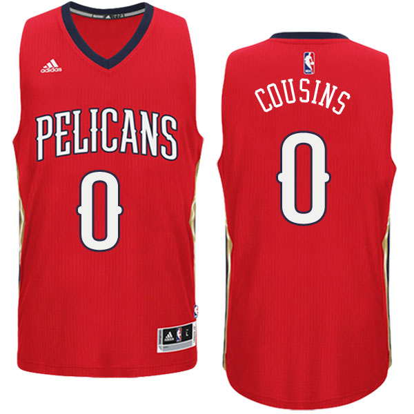 Men's  Men New Orleans Pelicans# 0 DeMarcus Cousins 2016-2017 Red Jersey