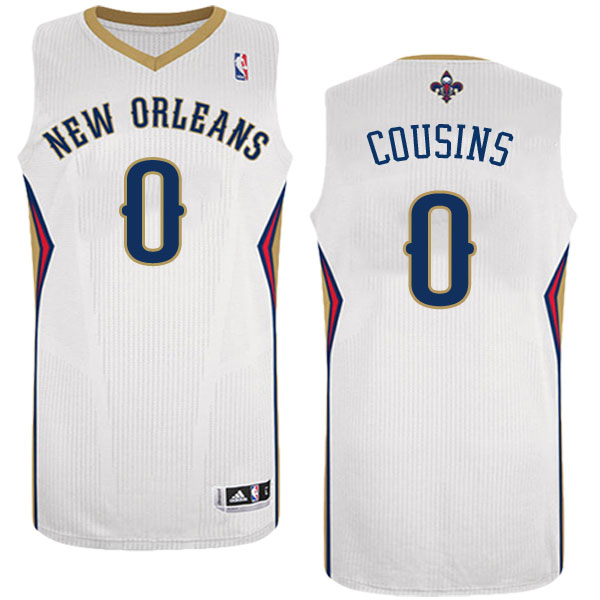 Men's  Men New Orleans Pelicans# 0 DeMarcus Cousins 2016-2017 White Jersey