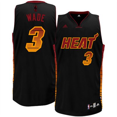 Men's  Miami Heat #3 Dwyane Wade Vibe Swingman Jersey