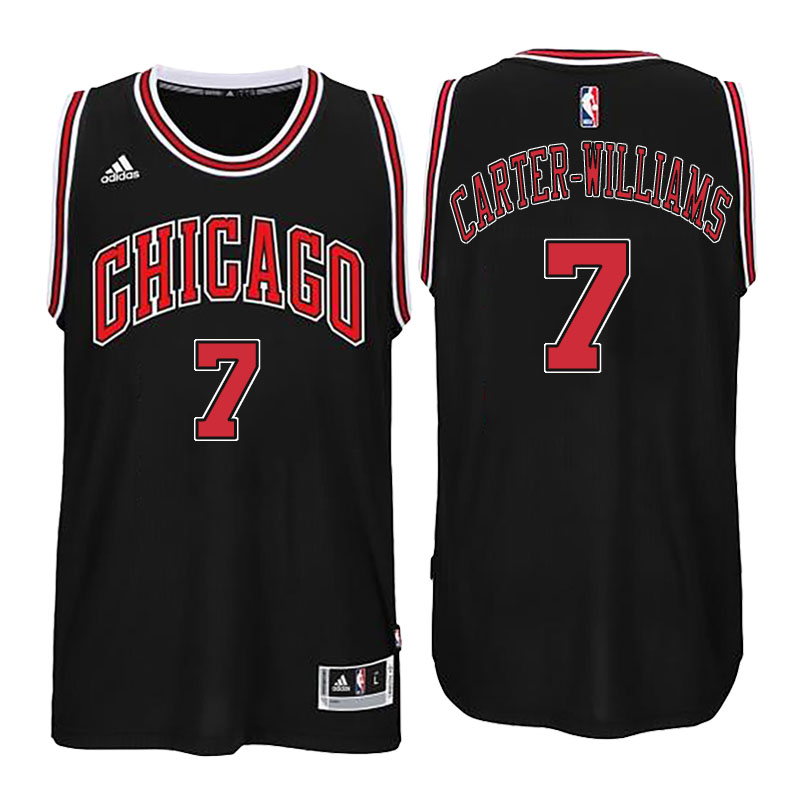 Men's  Michael Carter-Williams Chicago Bulls 2016-17 Black Jersey