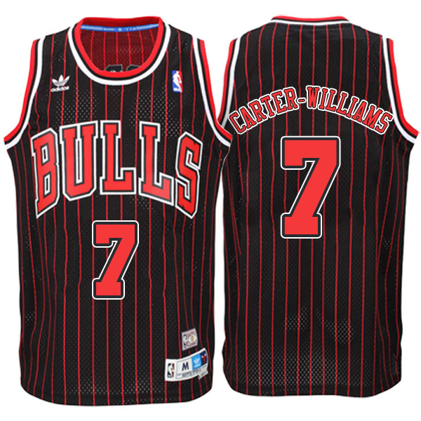 Men's  Michael Carter-Williams Chicago Bulls Hardwood Classics Swingman Black Jersey