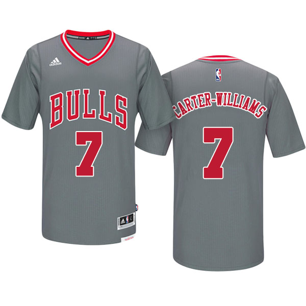 Men's  Michael Carter-Williams Chicago Bulls Adidas Pride Swingman Gray Jersey