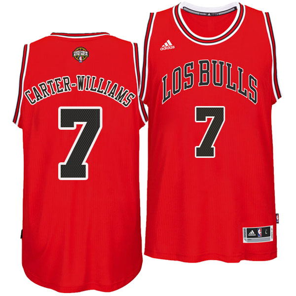 Men's  Michael Carter-Williams Chicago Bulls Road Noches Enebea Red Jersey