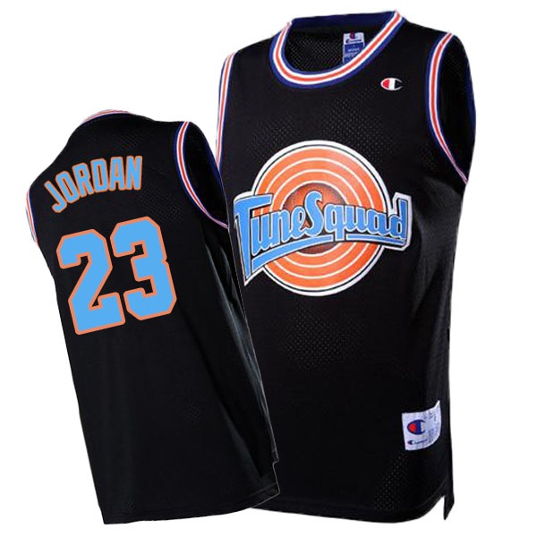 Men's  Space Jam #23 Michael Jordan Tune Squad Jersey Black