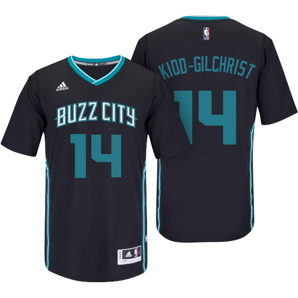 Men's  Michael Kidd-Gilchrist Charlotte Hornets Adidas Pride Swingman Black Jersey