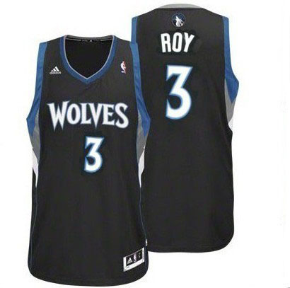 Men's  Minnesota Timberwolves #3 Brandon Roy Black Jersey