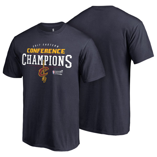 Men's  Cleveland Cavaliers 2017 NBA the Finals Eastern Conference Champions Fanatics Branded Navy T-shirt