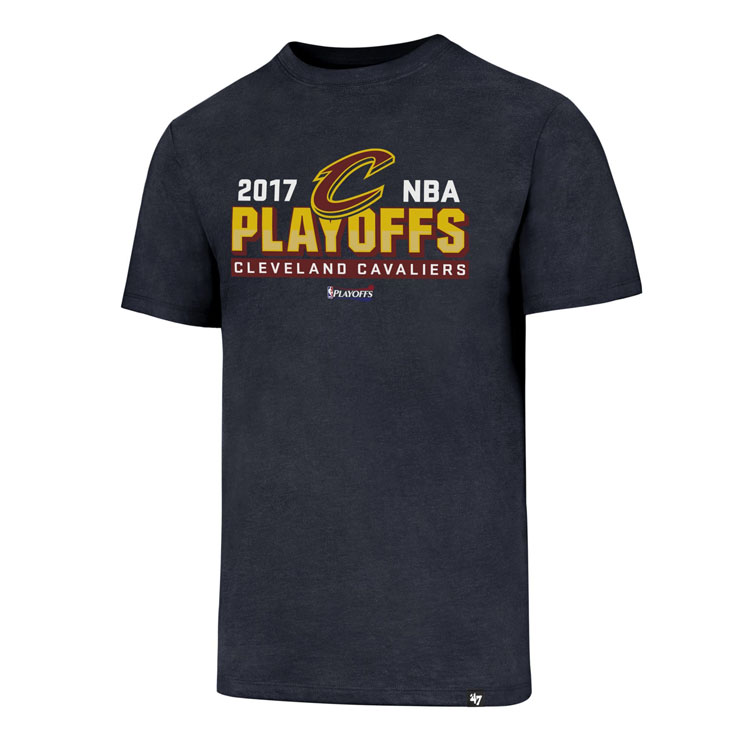 Men's NBA 2017 Playoff Cleveland Cavaliers Playoffs Club Navy T-Shirt