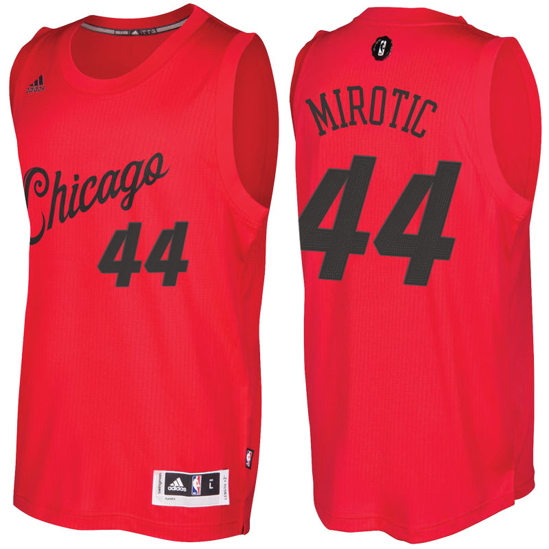 Men's  Nikola Mirotic Bulls 2016-17 Christmas Day Red Jersey