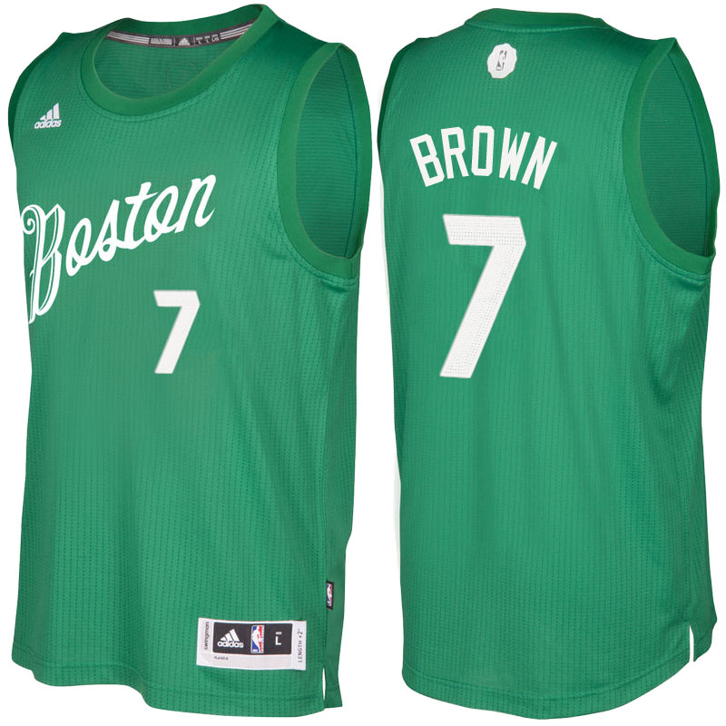 Men's  Jaylen Brown Celtics 2016-17 Christmas Day Green Jersey