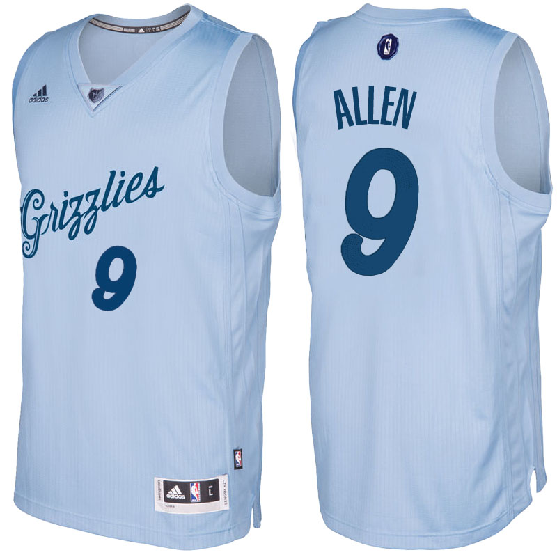 Men's  Tony Allen Grizzlies 2016-17 Christmas Light Blue Jersey