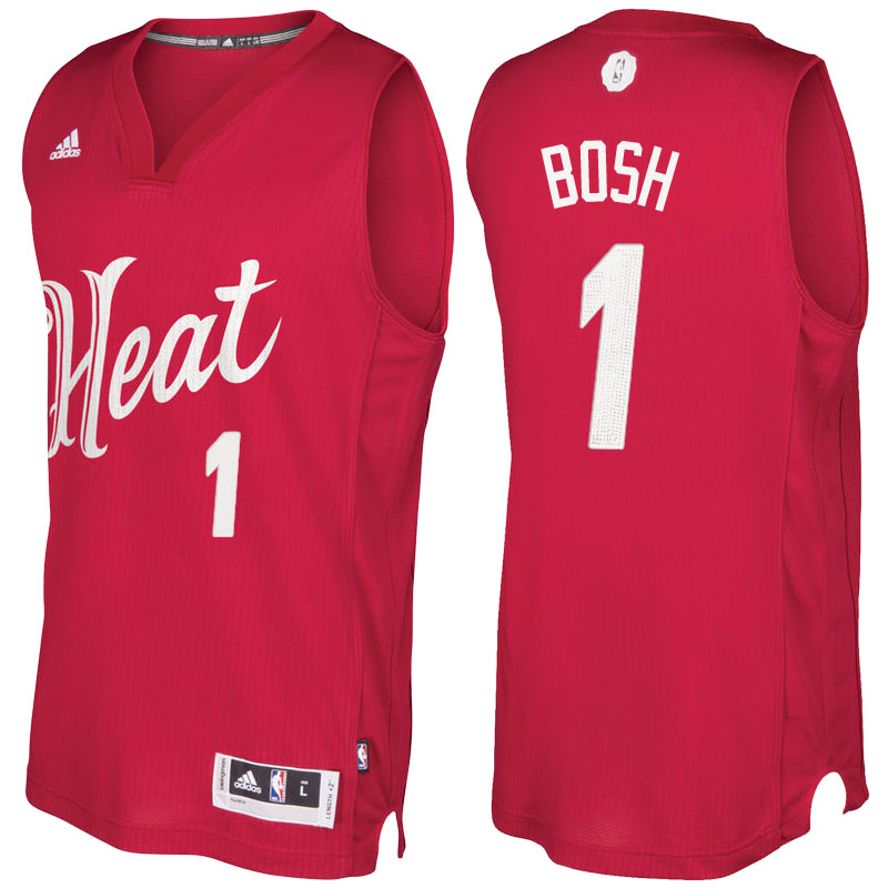 Men's  Chris Bosh Miami Heat 2016-17 Christmas Day Red Jersey