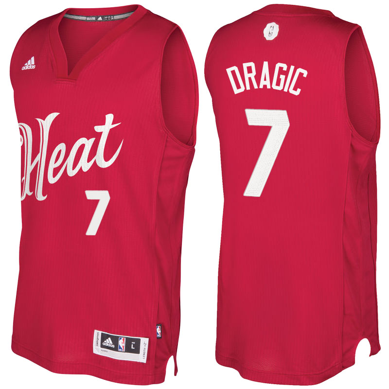 Men's  Goran Dragic Miami Heat 2016-17 Christmas Day Red Jersey