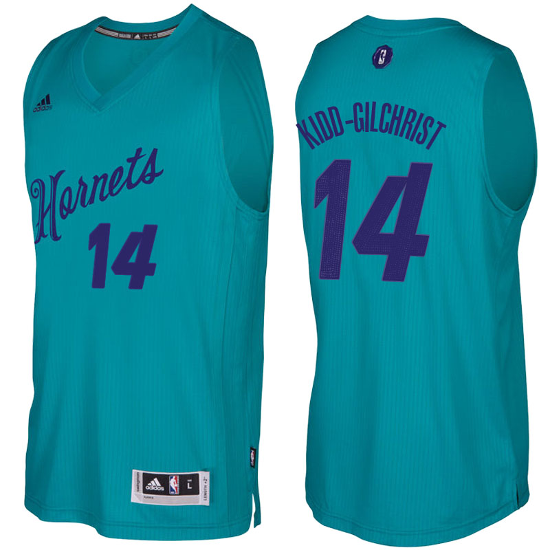 Men's  Michael Kidd-Gilchrist Hornets 2016-17 Christmas Teal Jersey