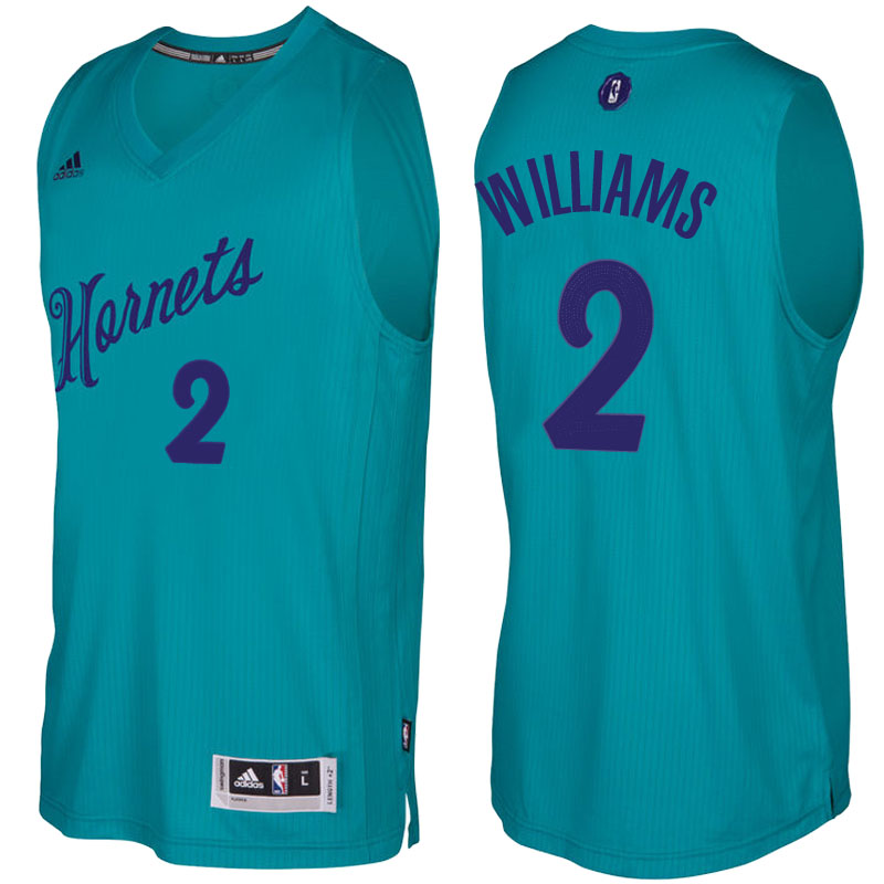 Men's  Marvin Williams Hornets 2016-17 Christmas Day Teal Jersey