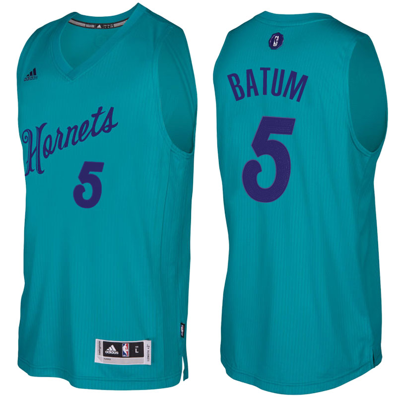 Men's  Nicolas Batum Hornets 2016-17 Christmas Day Teal Jersey