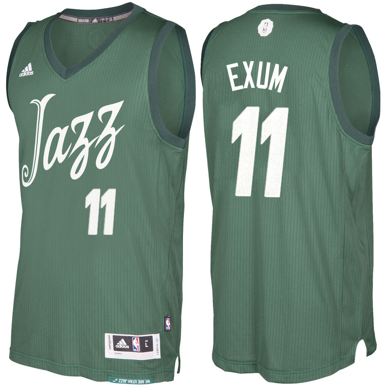 Men's  Dante Exum Utah Jazz 2016-17 Christmas Day Green Jersey