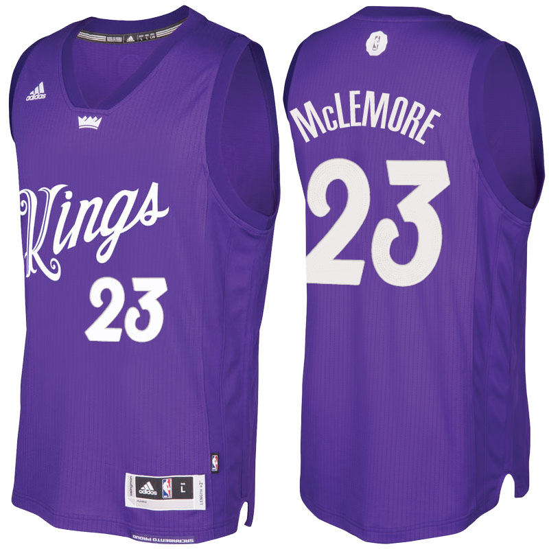 Men's  Ben McLemore Kings 2016-17 Christmas Day Purple Jersey