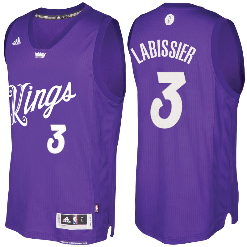 Men's  Skal Labissiere Kings 2016-17 Christmas Day Purple Jersey