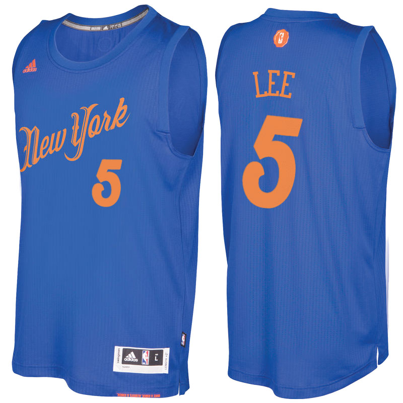 Men's  Courtney Lee Knicks 2016-17 Christmas Day Royal Jersey