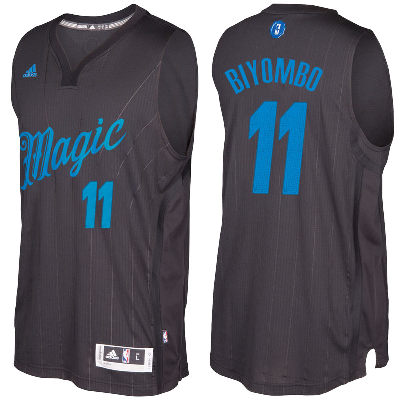 Men's  Bismack Biyombo Magic 2016-17 Christmas Day Black Jersey