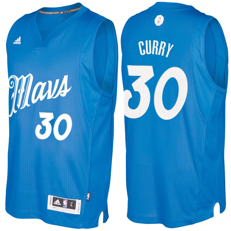 Men's  Seth Curry Mavericks 2016-17 Christmas Day Blue Jersey