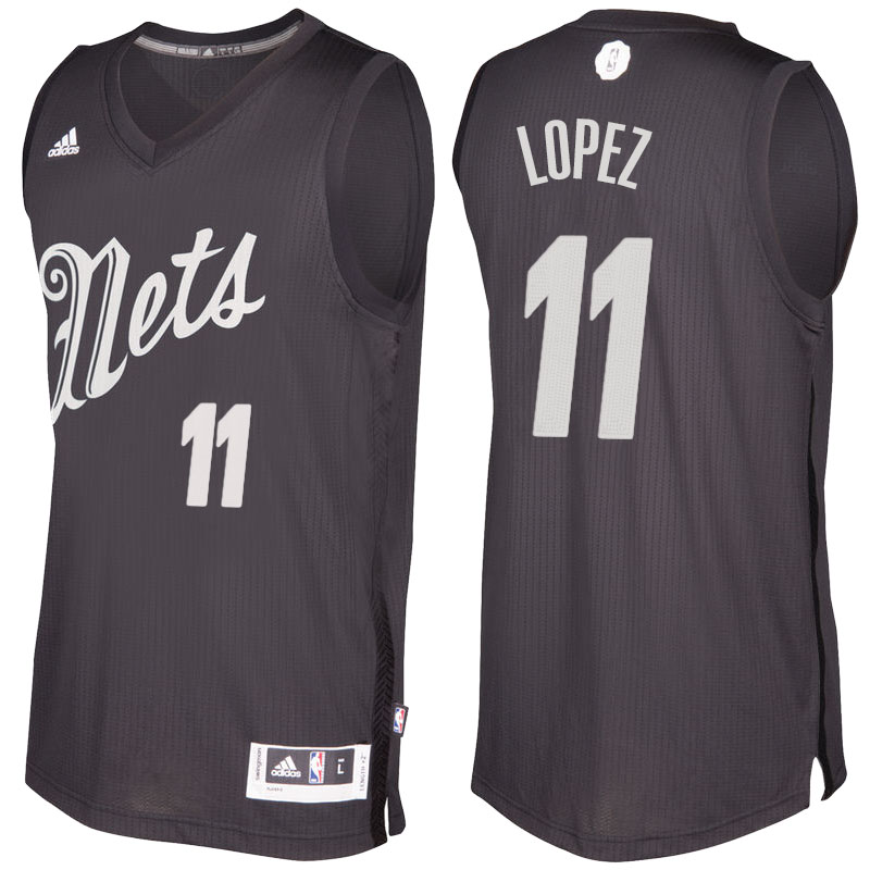 Men's  Brook Lopez Nets 2016-17 Christmas Day Black Jersey