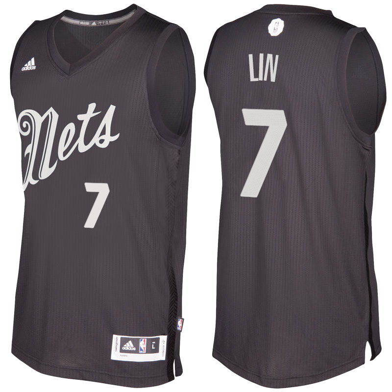 Men's  Jeremy Lin Brooklyn Nets 2016-17 Christmas Day Black Jersey