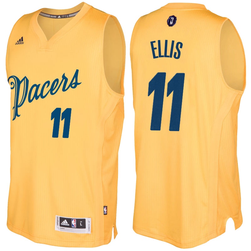 Men's  Monta Ellis Pacers 2016-17 Christmas Day Gold Jersey